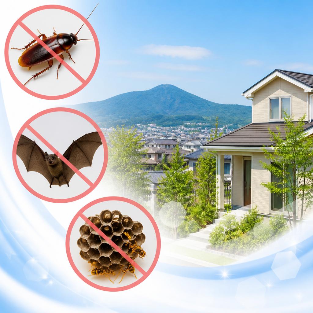 笠間市の害虫駆除はお任せ！ゴキブリ、コウモリ、蜂の悩みを一掃して快適な住環境を！