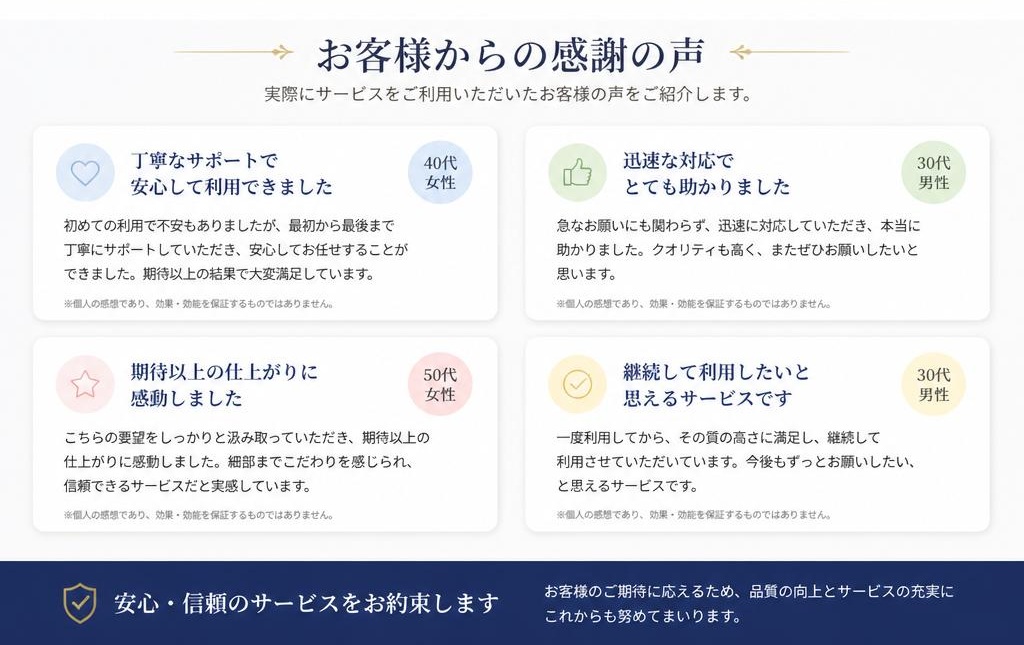 お客様の声
