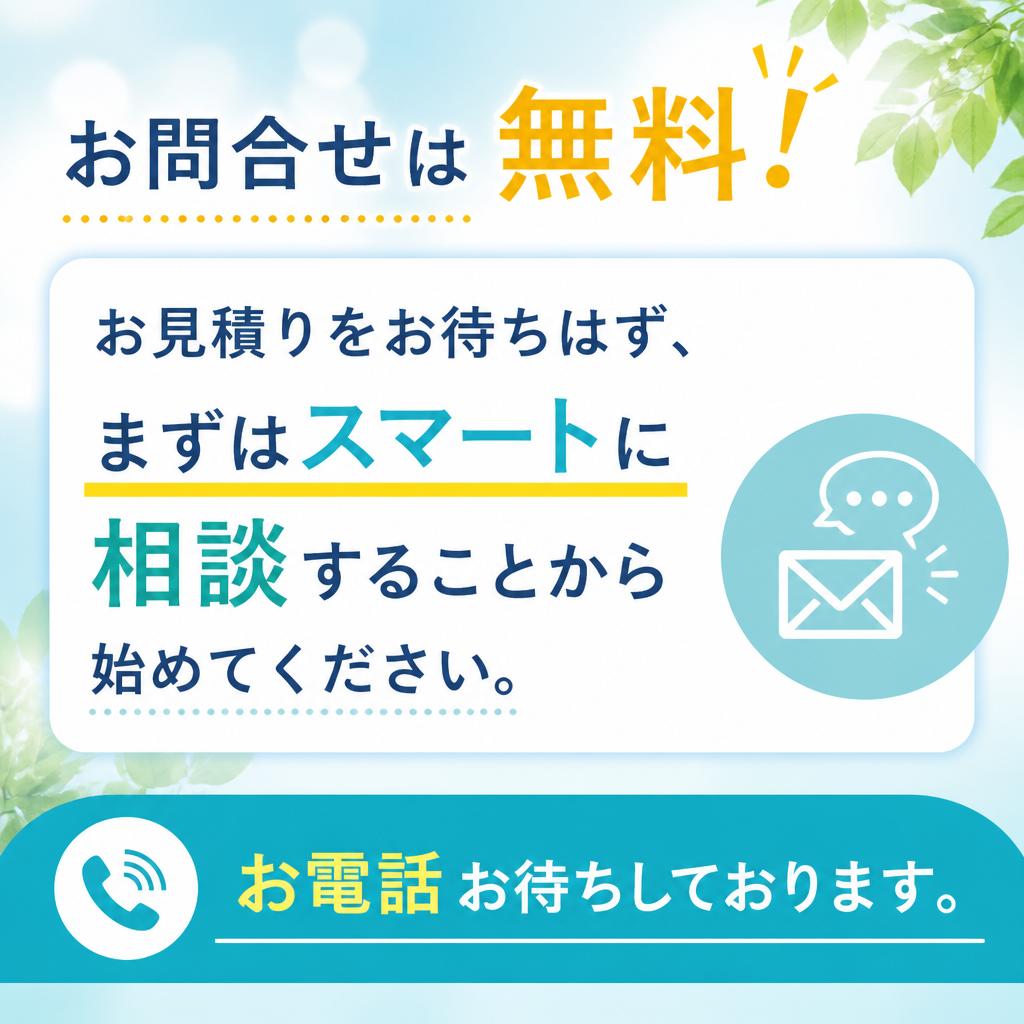 まずはお気軽にお問い合わせを！