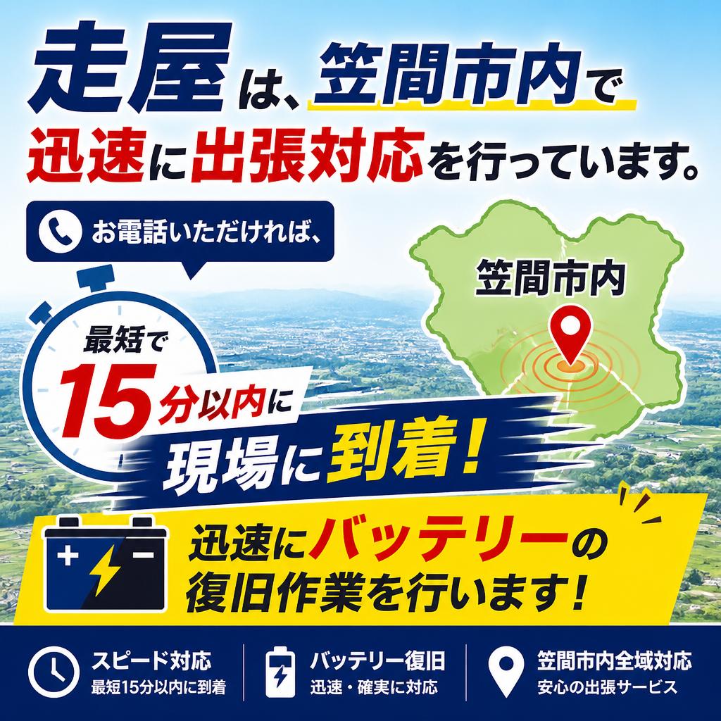 走屋の迅速対応について